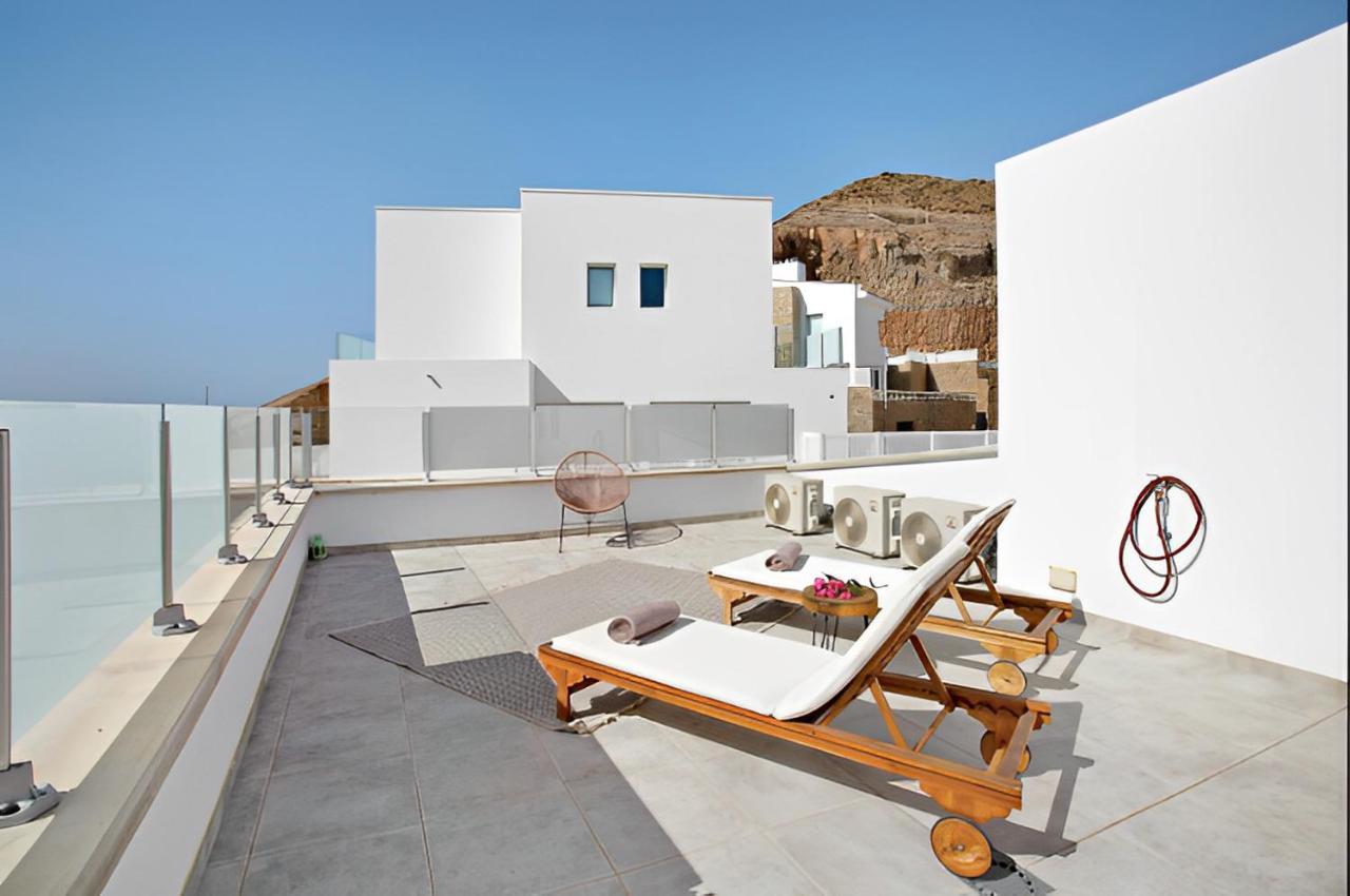 Dream Villa With Heated Pool, Rooftop & Ocean Views Mogán المظهر الخارجي الصورة